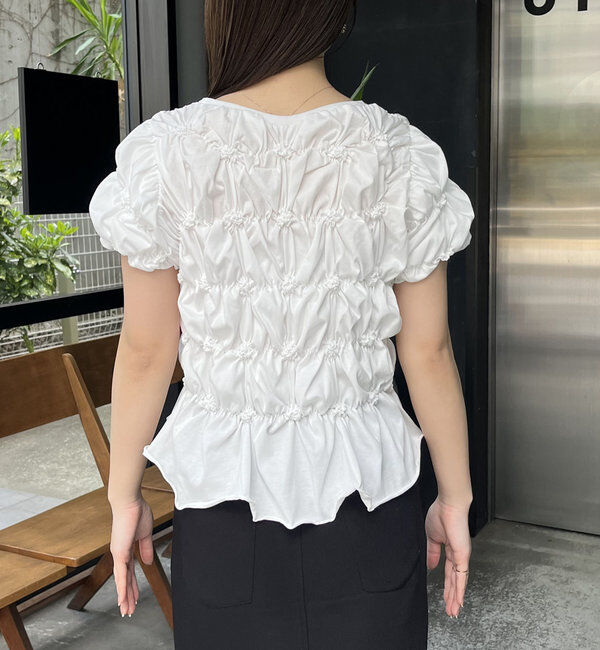  「【新色追加/全骨格◎】シャーリングホイップTシャツ」|Tシャツ・カットソー|