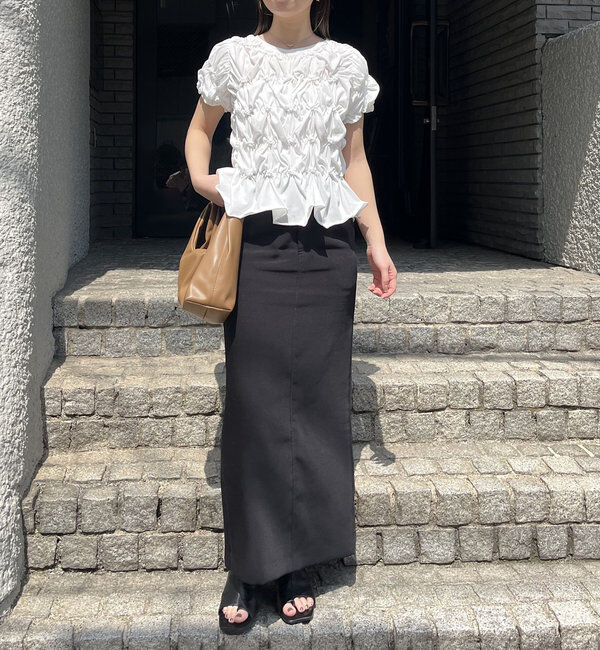  「【新色追加/全骨格◎】シャーリングホイップTシャツ」|Tシャツ・カットソー|