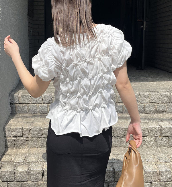  「【新色追加/全骨格◎】シャーリングホイップTシャツ」|Tシャツ・カットソー|