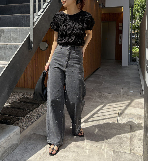  「【新色追加/全骨格◎】シャーリングホイップTシャツ」|Tシャツ・カットソー|