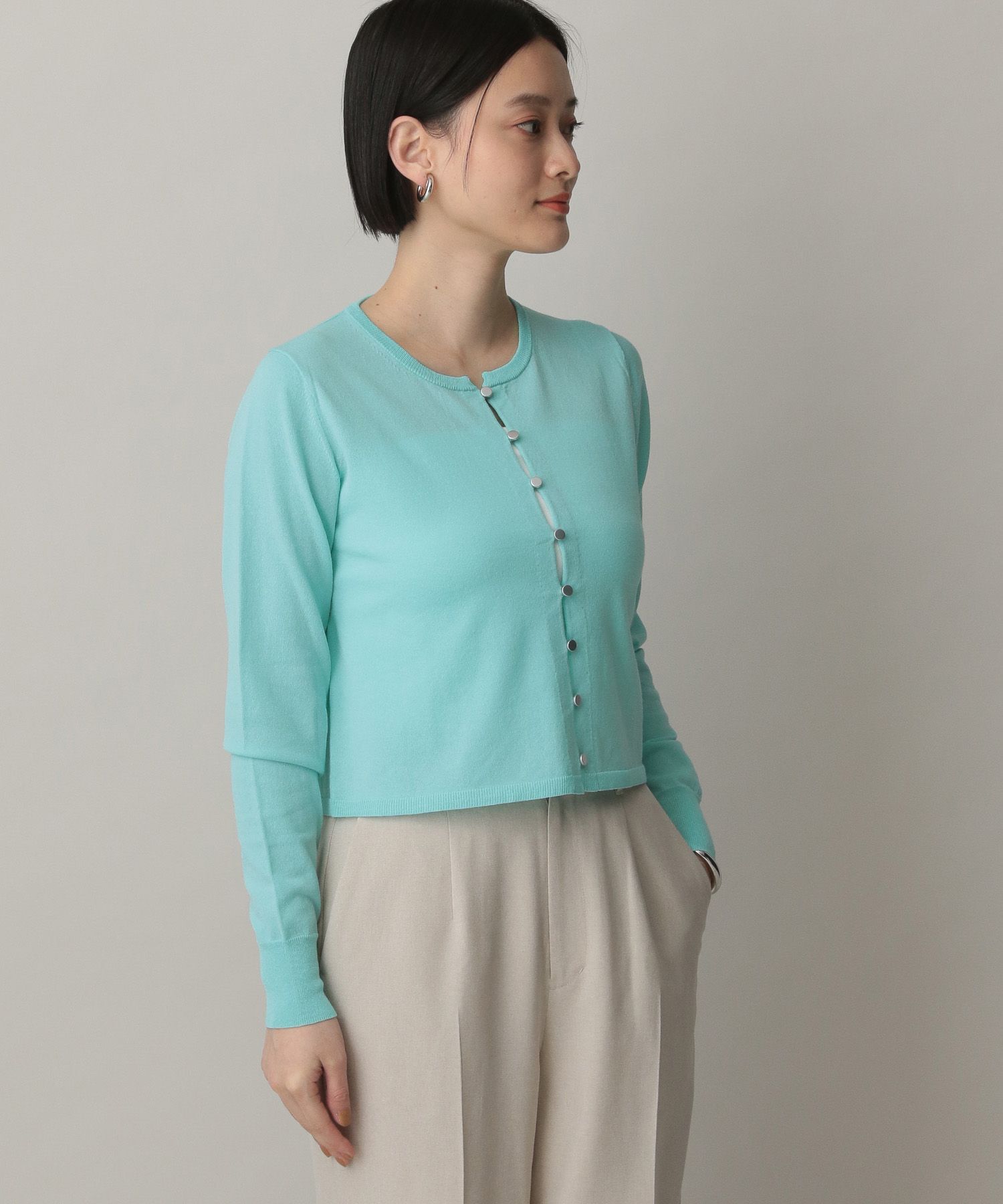 A part by 「アセテートニットカーディガン」|カーディガン|