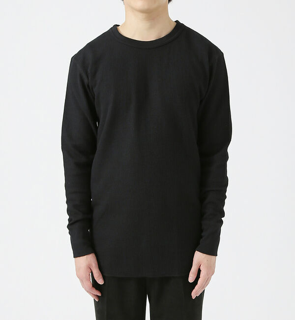 ABAHOUSE「【JEMORGAN/ジェーイーモーガン】ワッフル クルーネック ロングスリーブ」|Tシャツ・カットソー|