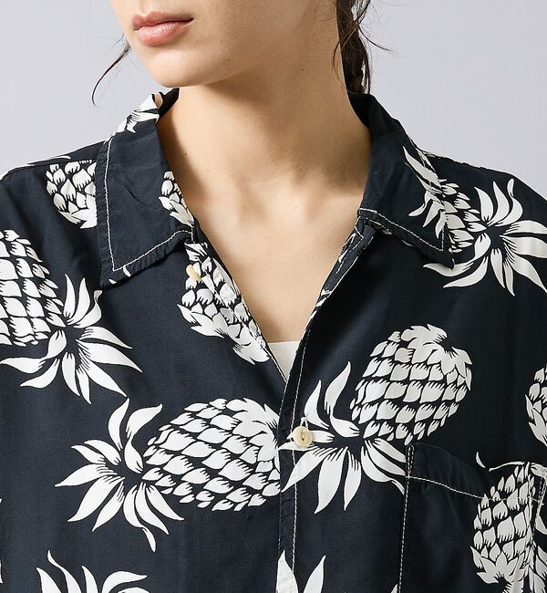 ABAHOUSE「【REMI RELIEF / レミ レリーフ】パイナップル柄アロハシャツ/ユニセ」|シャツ・ブラウス|