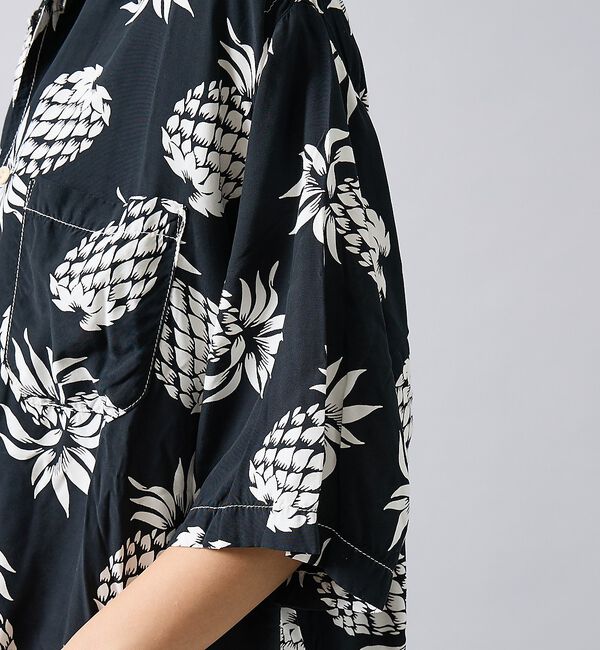 ABAHOUSE「【REMI RELIEF / レミ レリーフ】パイナップル柄アロハシャツ/ユニセ」|シャツ・ブラウス|