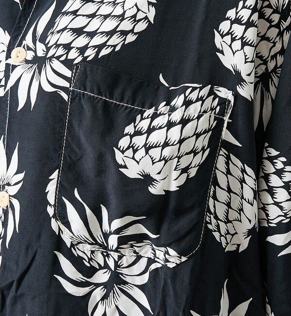 ABAHOUSE「【REMI RELIEF / レミ レリーフ】パイナップル柄アロハシャツ/ユニセ」|シャツ・ブラウス|