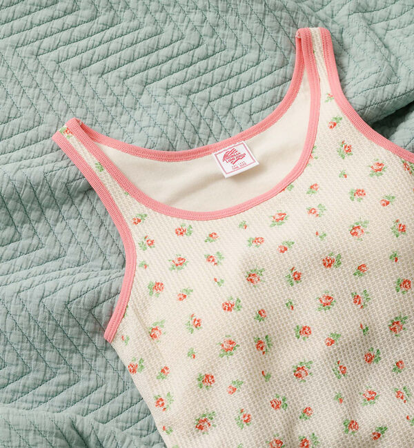 Rouge vif「【JEMORGAN / ジェーイーモーガン】クレリックタンクトップ/花柄/カップ」|キャミソール|