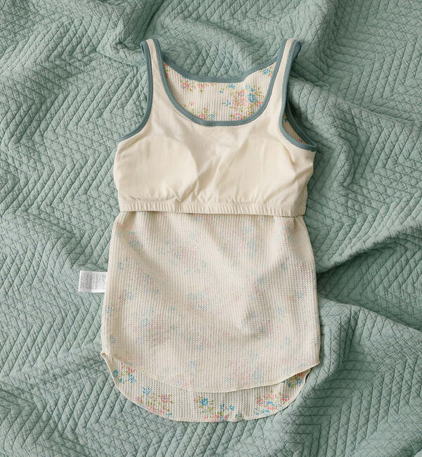 Rouge vif「【JEMORGAN / ジェーイーモーガン】クレリックタンクトップ/花柄/カップ」|キャミソール|