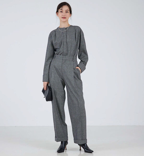 qualite「【セットアップ対応】ウールサキソニーWカフスシャツ」|シャツ・ブラウス|