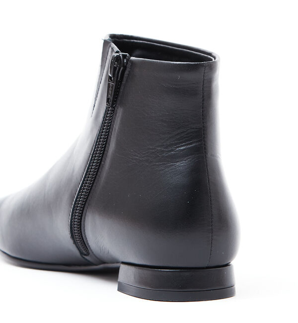 AU BANNISTER「【最高ブーツ/パリ】ローヒールスクエアトゥブーツ」|ショートブーツ|