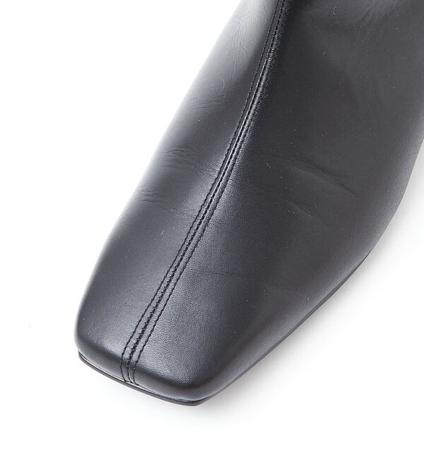 AU BANNISTER「【最高ブーツ/パリ】ローヒールスクエアトゥブーツ」|ショートブーツ|