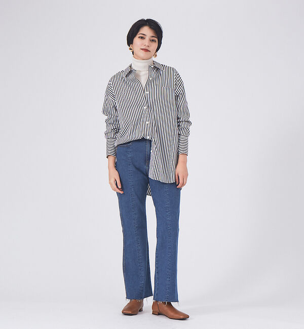 AU BANNISTER「【最高ブーツ/パリ】ローヒールスクエアトゥブーツ」|ショートブーツ|