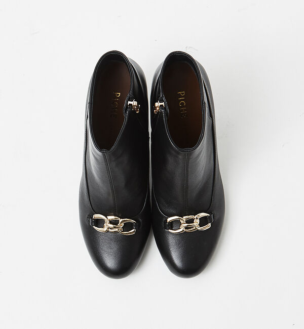 AU BANNISTER「【スノーソール】チェーンモチーフブーツ」|ショートブーツ|