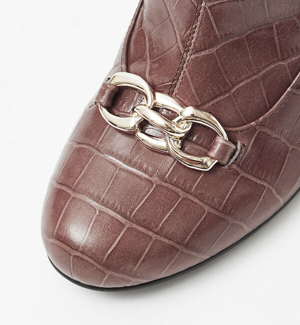 AU BANNISTER「【スノーソール】チェーンモチーフブーツ」|ショートブーツ|