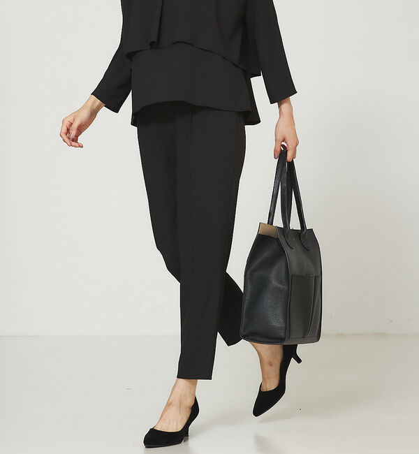 abahouse mavie「【エニデイカセット】ノーカラージャケット＆バックフレアパンツセットアップ」|スーツ|