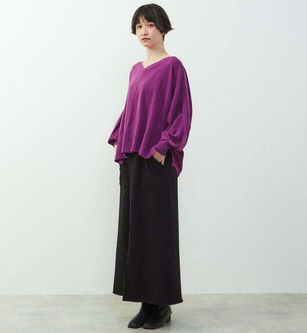 Soffitto「【nota della mano sinistra（ノータ デラ マノ シニストラ）】ドルマン2wayニットトップス」|ニット・セーター|