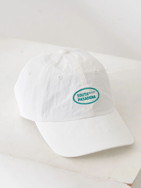 earth music&ecology「刺繍ロゴ　ナイロンキャップ」|その他|White