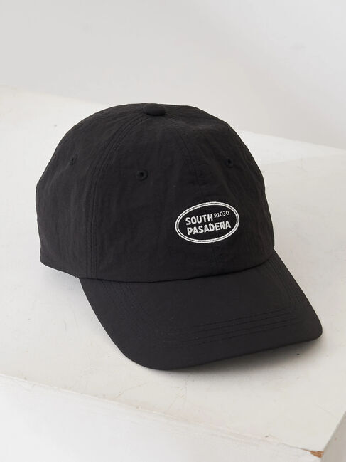 earth music&ecology「刺繍ロゴ　ナイロンキャップ」|その他|Black