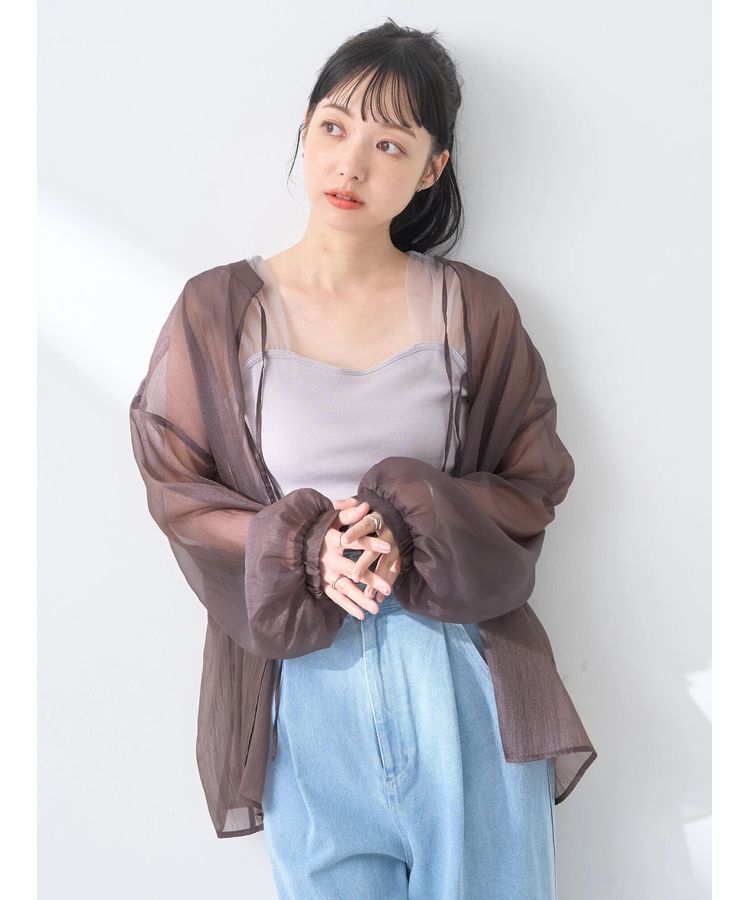 earth music&ecology「シアーリボンシャツ」|シャツ・ブラウス|