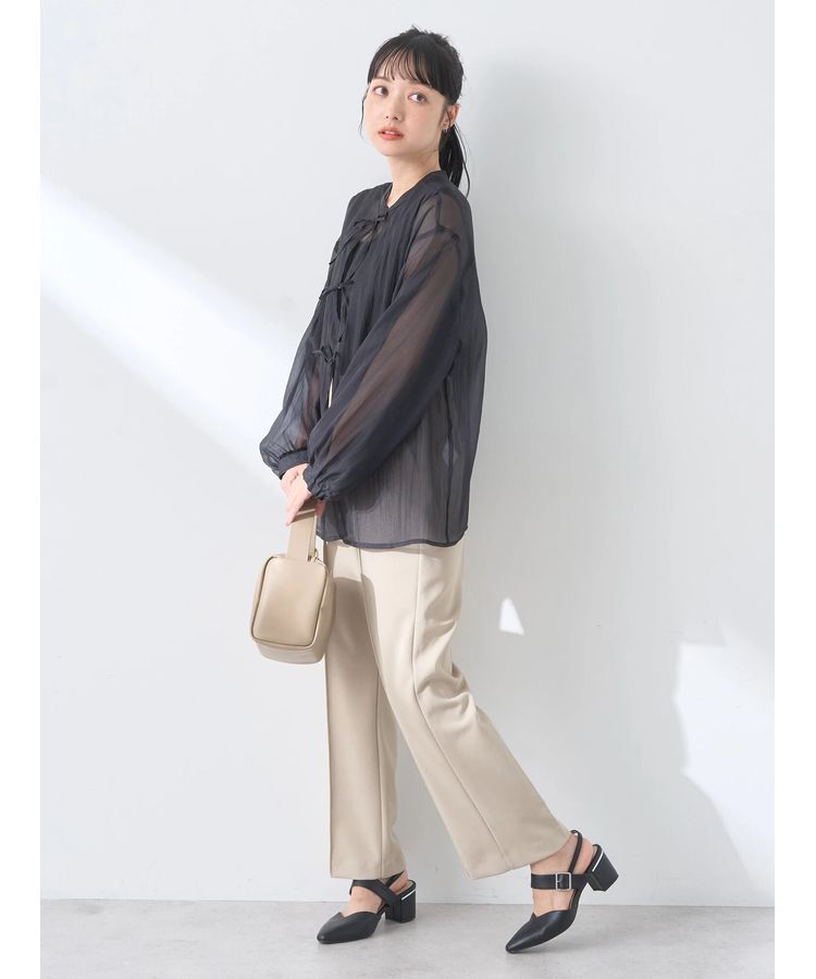 earth music&ecology「シアーリボンシャツ」|シャツ・ブラウス|