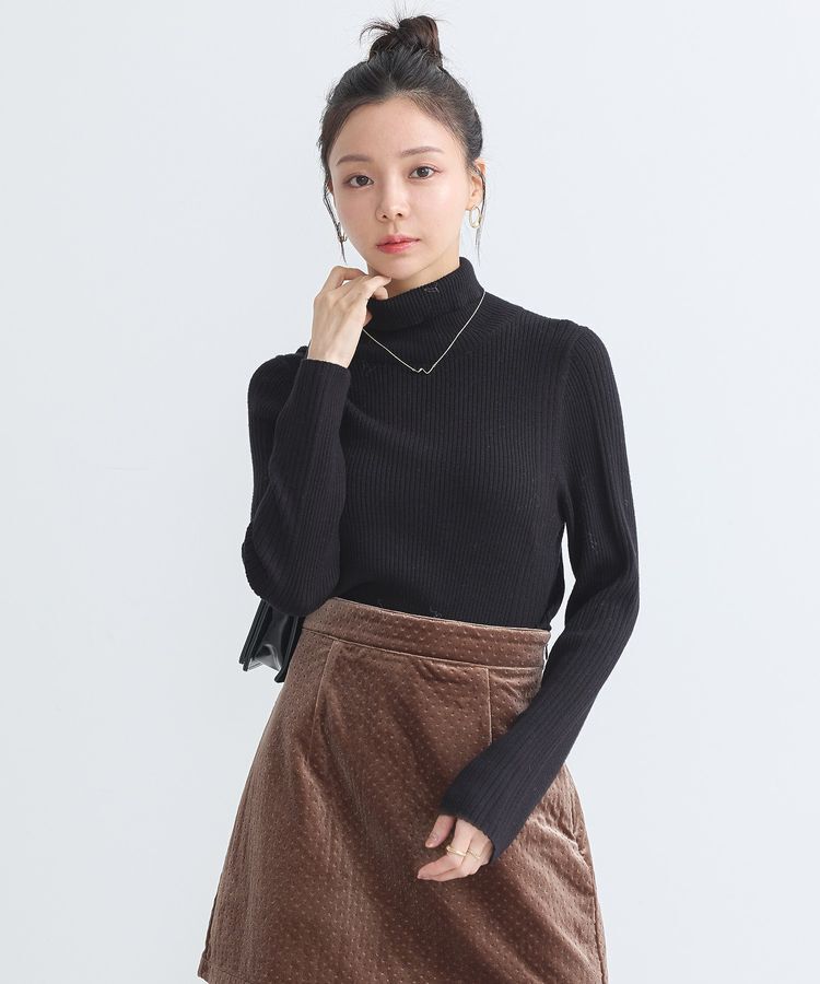 earth music&ecology「やわらかタッチタートルネックニットプルオーバー」|ニット・セーター|