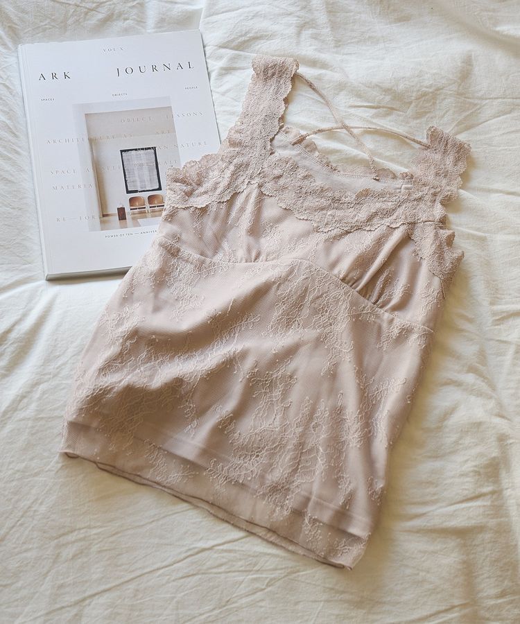 earth music&ecology「総レースキャミソール」|キャミソール|