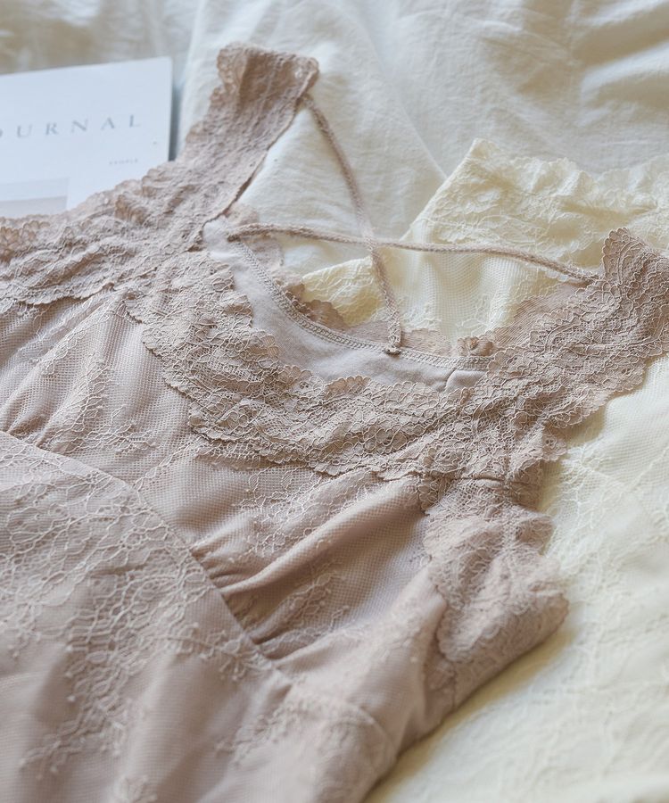 earth music&ecology「総レースキャミソール」|キャミソール|