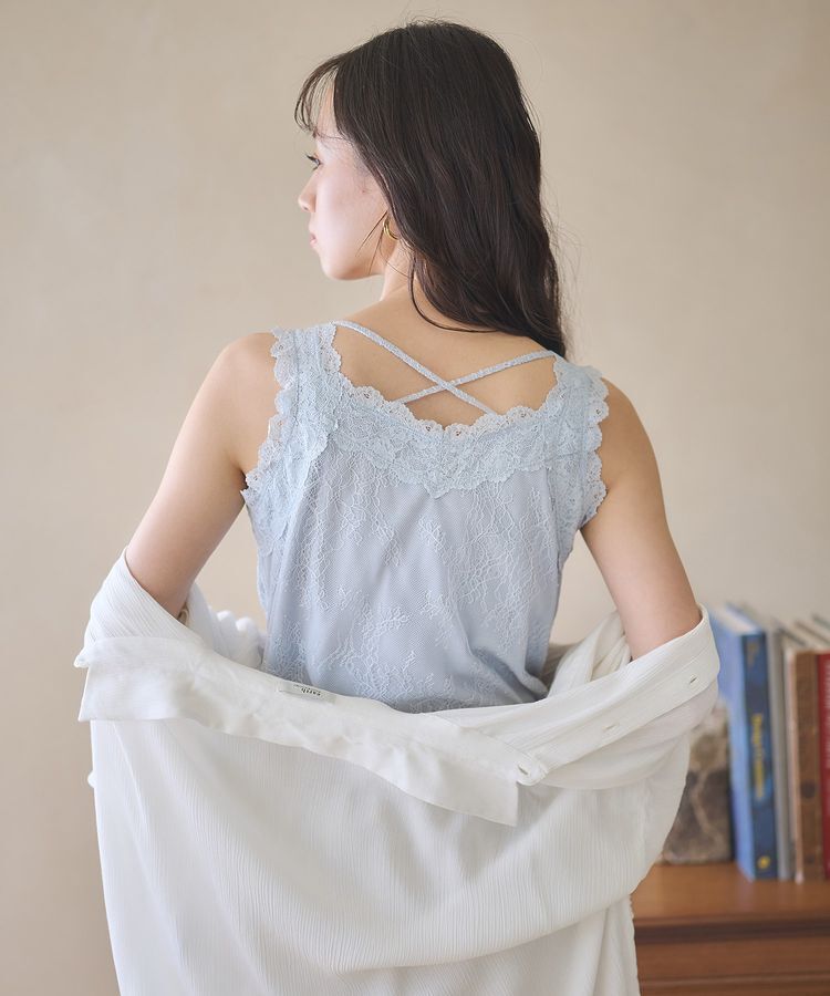 earth music&ecology「総レースキャミソール」|キャミソール|