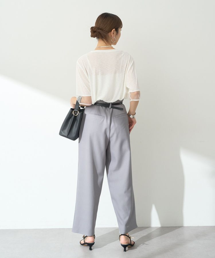 earth music&ecology「シアースリーブ半袖プルオーバー」|Tシャツ・カットソー|