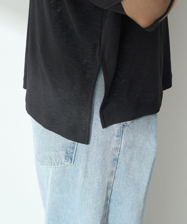 earth music&ecology「シアースリーブ半袖プルオーバー」|Tシャツ・カットソー|