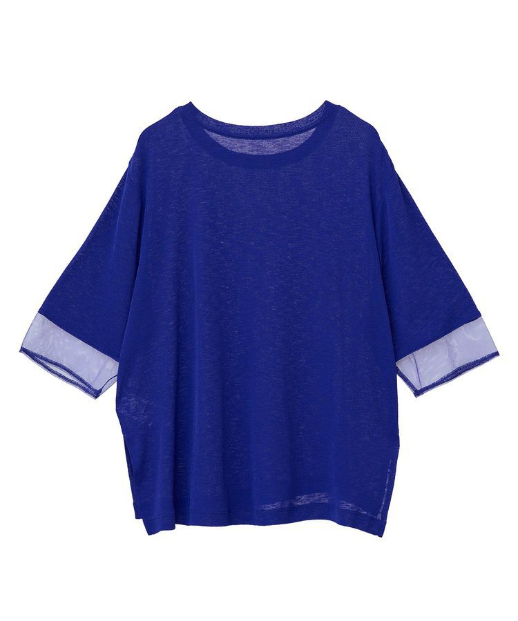 earth music&ecology「シアースリーブ半袖プルオーバー」|Tシャツ・カットソー|