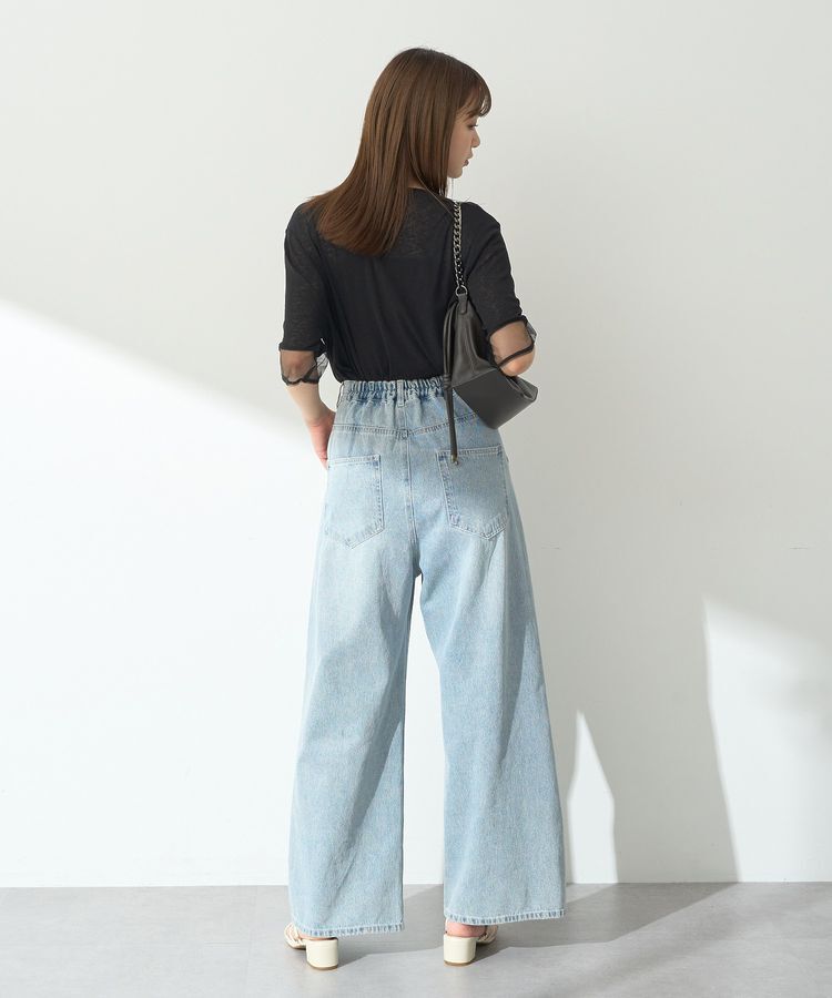 earth music&ecology「シアースリーブ半袖プルオーバー」|Tシャツ・カットソー|