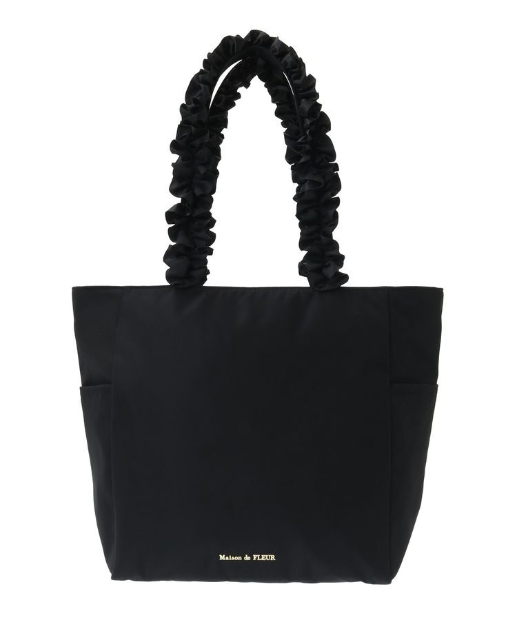 Maison de FLEUR「撥水加工フリルハンドルバッグ」|トートバッグ|