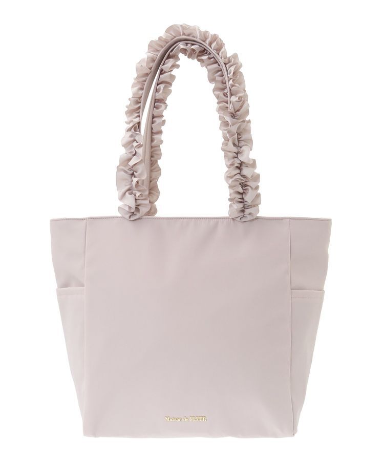Maison de FLEUR「撥水加工フリルハンドルバッグ」|トートバッグ|