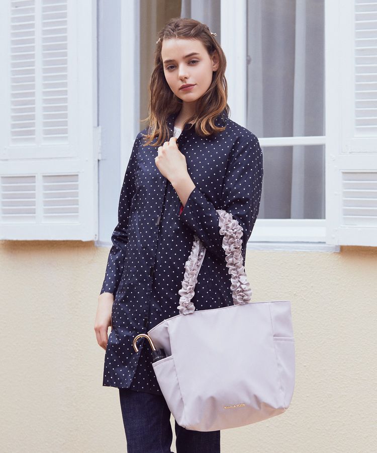 Maison de FLEUR「撥水加工フリルハンドルバッグ」|トートバッグ|