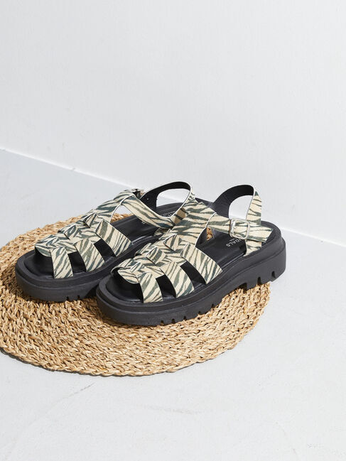  「ボリュームソールグルカサンダル」|サンダル|ベージュミクスチャー