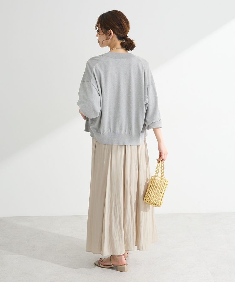 Green Parks「フロントZIPニットカーディガン」|カーディガン|