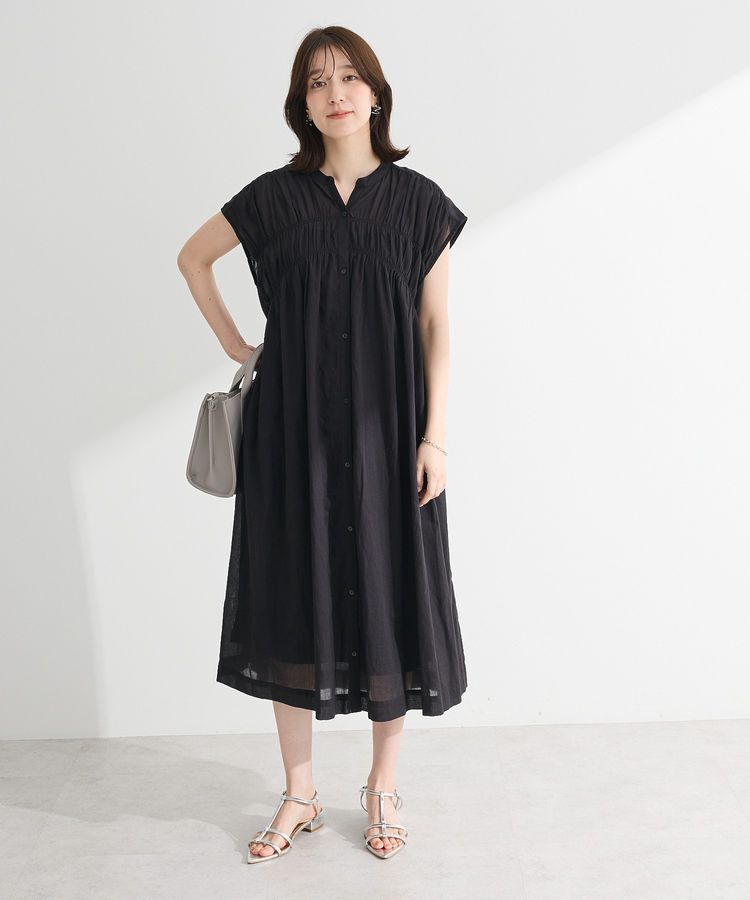 Green Parks「インド綿 シャーリングワンピース」|ワンピース|