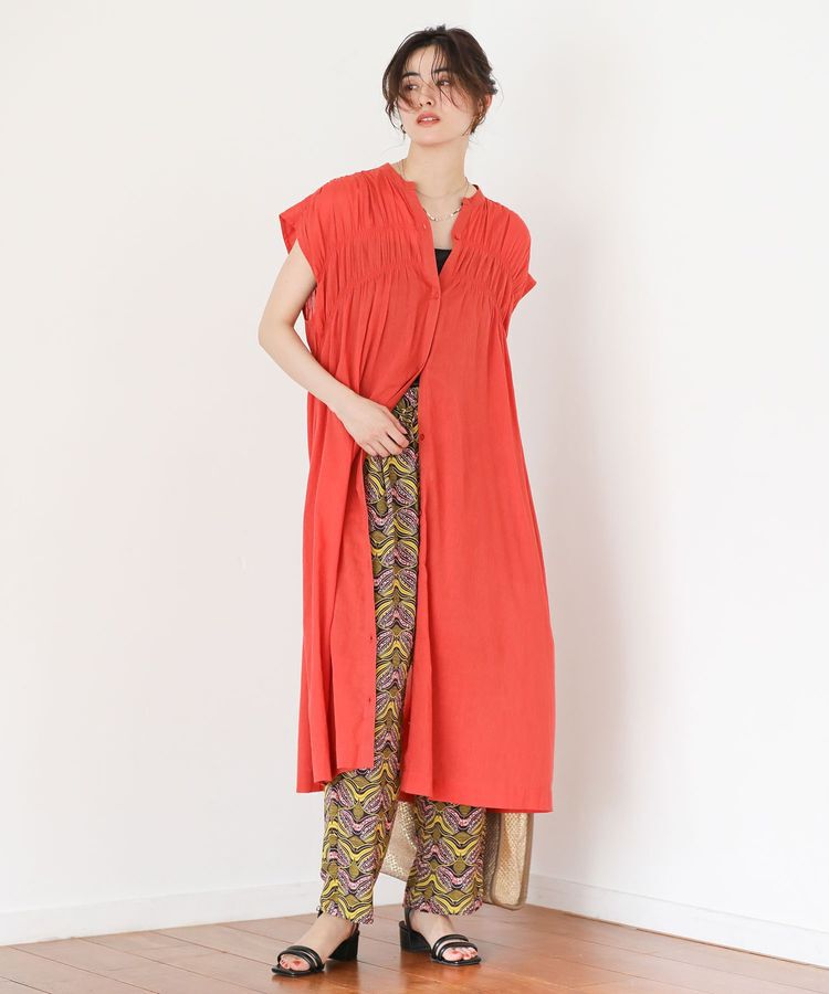 Green Parks「インド綿 シャーリングワンピース」|ワンピース|