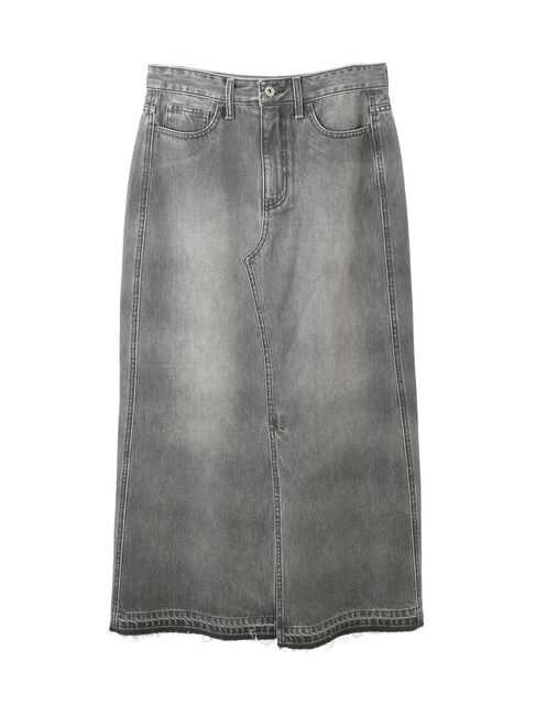 Editt by YECCA VECCA「クリアコーティングデニムロングスカート」|スカート|