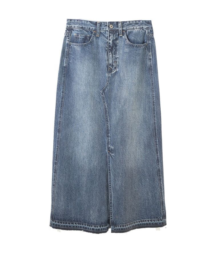 Editt by YECCA VECCA「クリアコーティングデニムロングスカート」|スカート|