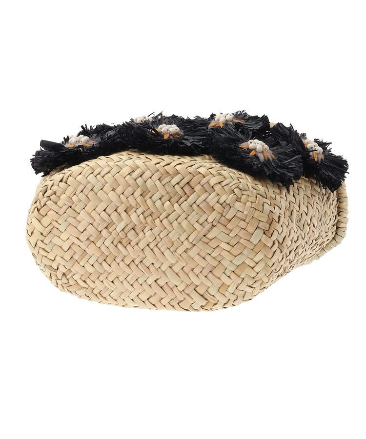 YECCA VECCA「【cache cache】ラフィアフラワー付カゴバッグ」|その他|