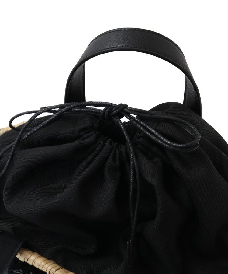 YECCA VECCA「【cache cache】ラフィアフラワー付カゴバッグ」|その他|