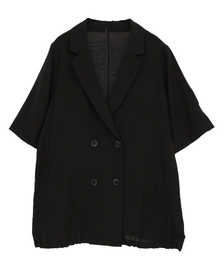 YECCA VECCA「ハーフスリーブライトジャケット」|テーラードジャケット|