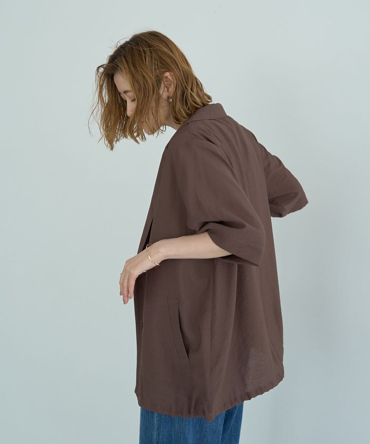 YECCA VECCA「ハーフスリーブライトジャケット」|テーラードジャケット|