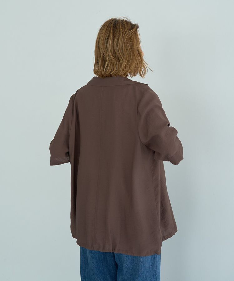 YECCA VECCA「ハーフスリーブライトジャケット」|テーラードジャケット|