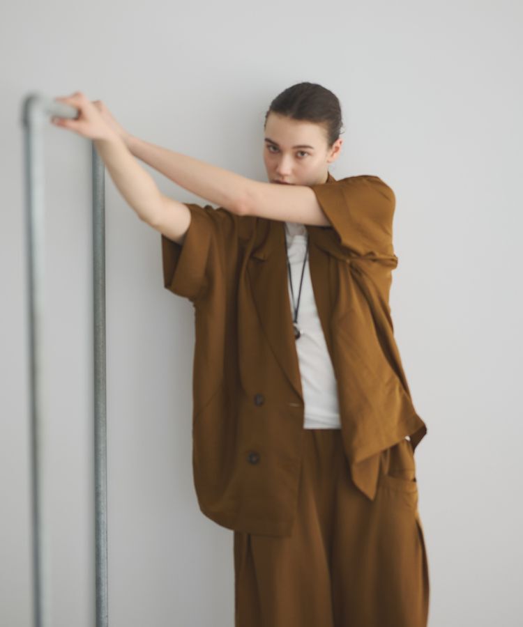 GARAGE OF GOOD CLOTHING「キュプラ混半袖ジャケット」|テーラードジャケット|