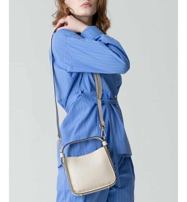 allureville「スクエアハンドルバッグ」|ショルダー・メッセンジャー|オフホワイト