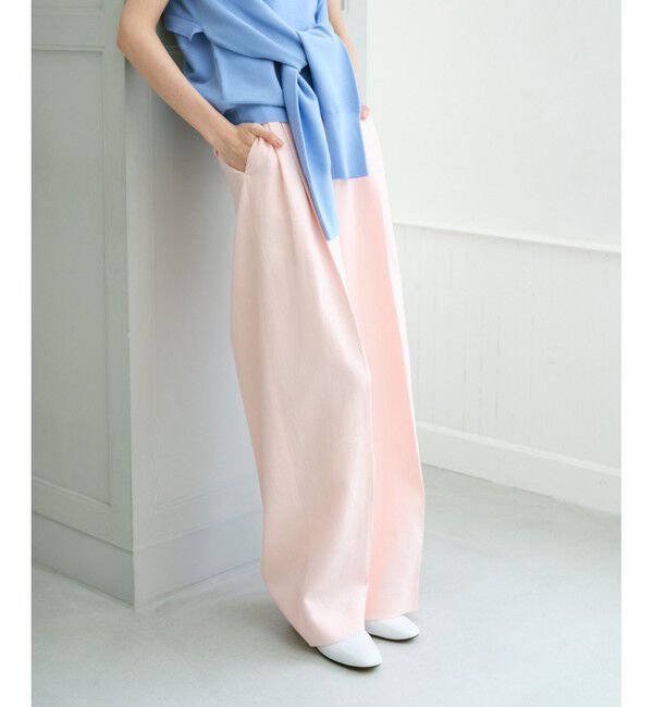 allureville「リオペルリネンダブルタックパンツ」|その他|ライトピンク