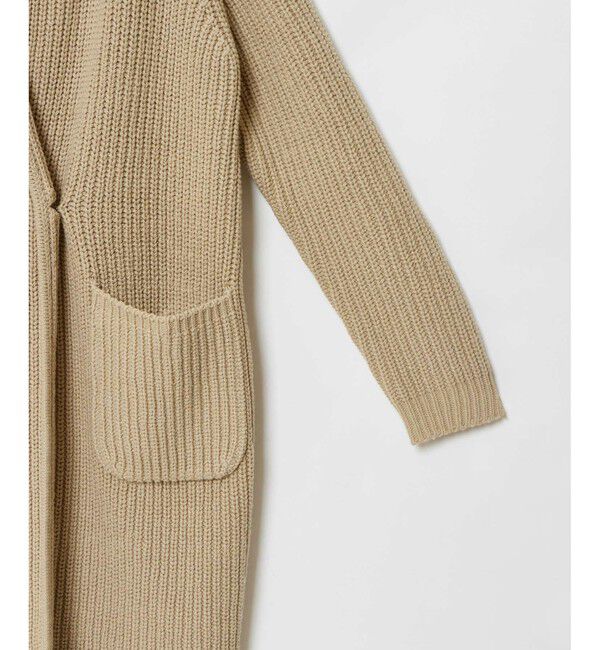 allureville「片畦ニットコート」|ダッフルコート|