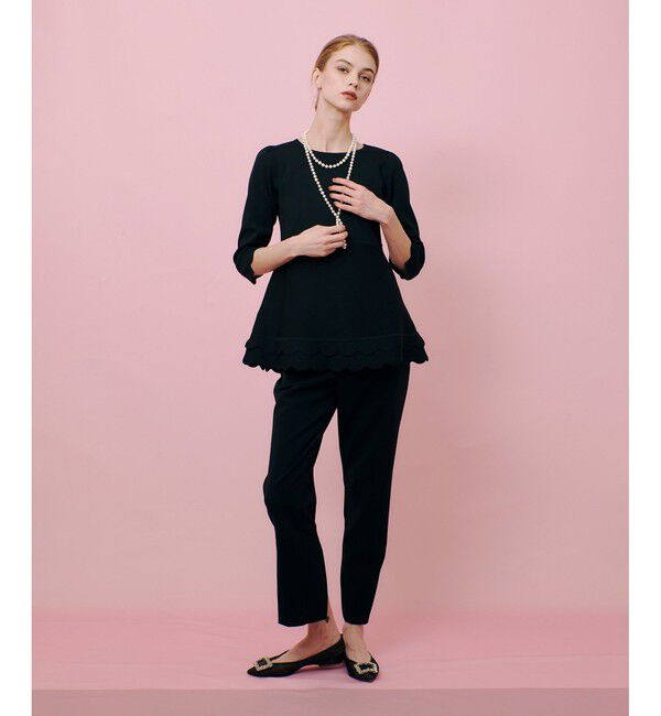 LOULOU WILLOUGHBY「【LOULOU WILLOUGHBY】スカラッププルオーバー」|ニット・セーター|